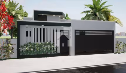 Magnifica Casa Nova com 3 Dormitórios sendo 1 suíte, Área Gourmet com Piscina à venda, Residencial