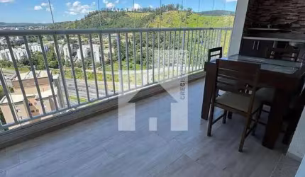 Apartamento MOBILIADO para locação, com varanda gourmet com vista livre para anhanguera, Jardim Bon