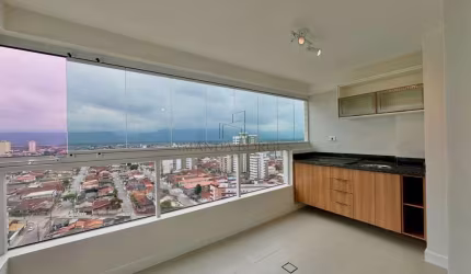 Apartamento para Venda em Praia Grande, Mirim, 2 dormitórios, 1 suíte, 2 banheiros, 1 vaga