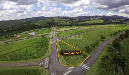 Terreno em condomínio fechado à venda na Rodovia Alkindar Monteiro Junqueira, Sítio da Moenda, Itatiba, 1342 m2 por R$ 350.000
