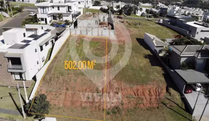 Terreno em condomínio fechado à venda na Avenida Rosa Scavone, Reserva Santa Rosa, Itatiba, 502 m2 por R$ 450.000