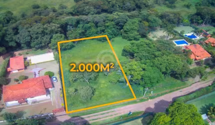 Terreno em condomínio fechado à venda na Rodovia Alkindar Monteiro Junqueira, Capela do Barreiro, Itatiba, 2000 m2 por R$ 545.000