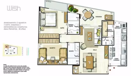 Venda Apartamento, Charitas, dois quartos