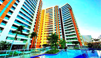 Apartamento de Alto padrão, próximos a Faculdades, Shopping. Ele possui uma varanda sala espaçosos, com 3 suites, DCE,3 vagas de garagem.