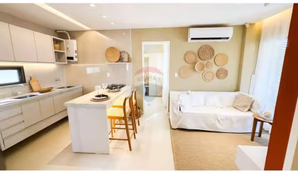 APARTAMENTO DE 2 QUARTOS, PÉ NA AREIA E VISTA MAR, NO RESORT BEACH WAY RIVIERA