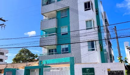 PRAIA DE INTERMARES - #joaopessoa #paraiba . Apartamento para ALUGAR PROJETADO com 2 quartos sendo 1 suíte com closet, piscina e churrasqueira na cobertura. Próximo da praia!
