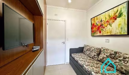 Loft todo decorado com varanda gourmet vista mar a venda na Praia do Perequê Açu Ubatuba SP