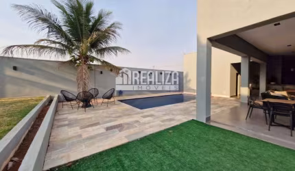 Casa com piscina aquecida e churrasqueira no Condomínio Residencial Mário de Almeida Franco - 5 dormitórios