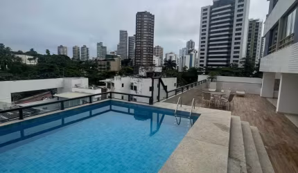 Apto 1/4 mobiliado com piscina- Excelente Localização em Ondina -R$ 2.500,00 com taxas