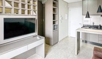 Studio mobiliado com lazer completo à venda próximo da Avenida Brasília