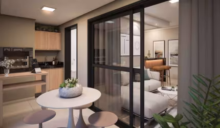 Apartamento moderno de 48 m² no Bairro Vila Mendonça