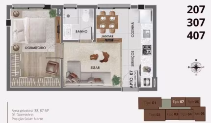 Apartamentos a venda no Centro de Canela!