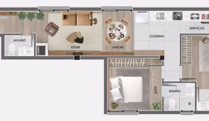 Apartamento de 2 suítes no Centro de Canela!