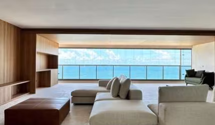 Apartamento Alto Padrão na Ondina, vista mar eterna, 4 suítes 303m², porteira fechada, finamente decorado.