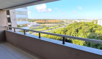 Apartamento Quarto e sala em Alphaville, 47m², bem planejado, andar alto, vista mar.