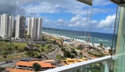 Apartamento Padrão na orla de Pituaçu, proximo ao Parque, vista mar, 2 dormitórios,  com 1 vaga privativa, pode financiar