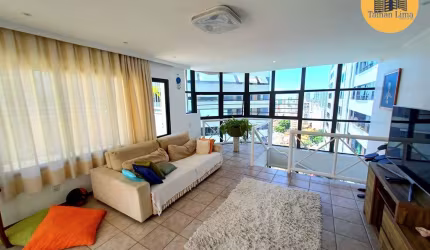 Cobertura Duplex na Pituba, com 270m², com 4/4 sendo 3 suites, reformada que aceita permuta como parte do pagamento.
