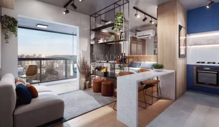 Lançamento à venda, 33 m² privativos, 1 dormitório, Mercês, Curitiba, PR