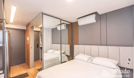 Studio para locação, 19m² privativos, próximo á  Praça do Japão,  Água Verde, Curitiba, PR