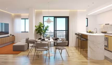 Lançamento à venda, 53 m²privativos, 2 dormitórios 1 sendo suíte, 1 vaga, Estância Pinhais, Pinhais