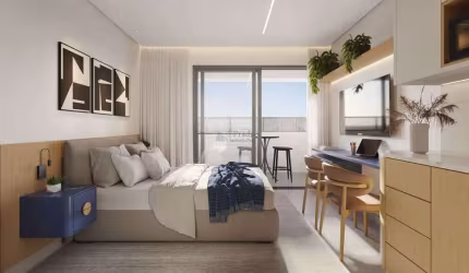 Lançamento à venda, 28m² privativos, 1 dormitório, sacada com churrassqueira, Capão Raso, Curitiba,