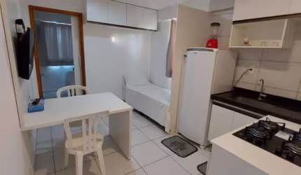 Apartamento Mobiliado para Locação em João Pessoa, Tambaú, 1 dormitório, 1 banheiro, 1 vaga