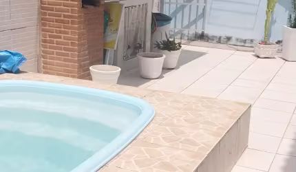 ESTRADA DO CAMPINHO- CASA DE 2 QUARTOS SENDO UM SUÍTE E HIDROMASSAGEM - ÁREA GOURMET COM PISCINA- 200 METROS CLÍNICA DA FAMÍLIA
