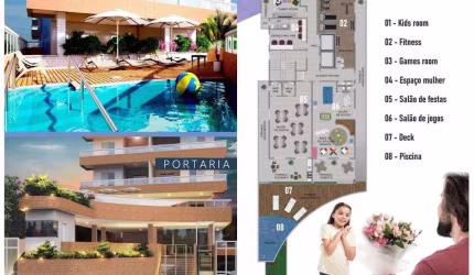 Apartamento Residencial à venda, Vila Guilhermina, Praia Grande - AP1645.