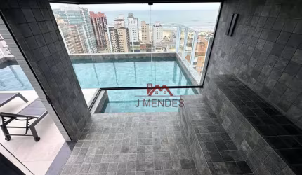 Apartamento com 2 dormitórios à venda, 67 m² por R$ 550.000,00 - Vila Guilhermina - Praia Grande/SP
