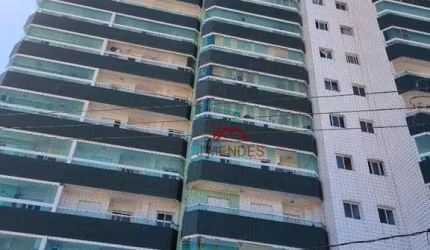 Apartamento com 2 dormitórios para alugar, 65 m² por R$ 3.200,00/mês - Maracanã - Praia Grande/SP