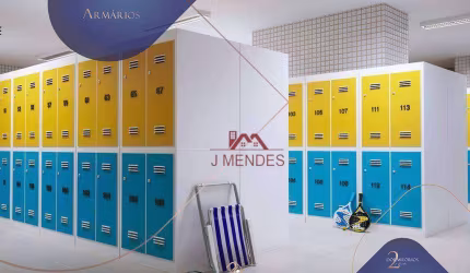 Apartamento com 2 dormitórios à venda, 65 m² por R$ 465.000,00 - Vila Guilhermina - Praia Grande/SP