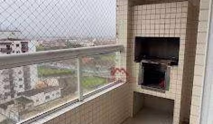 Apartamento com 1 dormitório para alugar, 45 m² por R$ 2.100,00 - Vilamar - Praia Grande/SP