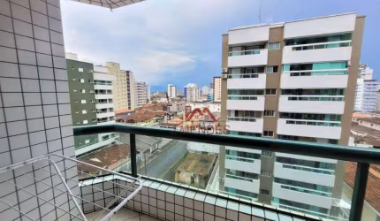 Apartamento com 2 dormitórios para alugar, 75 m² por R$ 3.500/mês - Vila Guilhermina - Praia Grande/SP