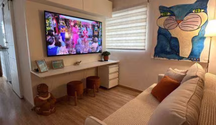 Apartamento com 1 dormitório à venda, 47 m² por R$ 410.000 - Ponta da Praia - Santos/SP