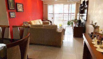 Apartamento com 3 dormitórios à venda, 200 m² por R$ 850.000,00 - Campo Grande - Santos/SP