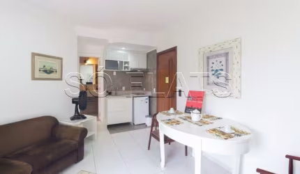 Flat no Morumbi Business próximo a Mar. Pinheiros disponível para locação com 40m², 1 dorm e 1 vaga.