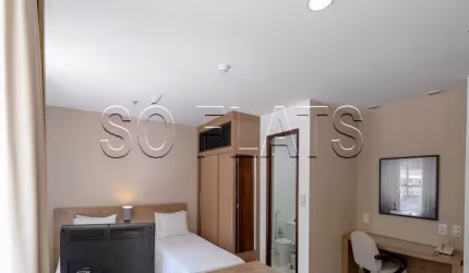 Studio no Wyndham SP Paulista com 32m², 1 dormitório e 1 vaga, disponível para locação.