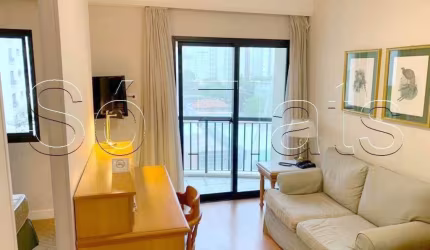 Flat Estanplaza Ibirapuera disponível para venda com 31m², 01 dormitório e 01 vaga de garagem