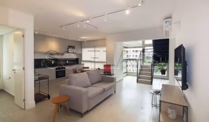 Apartamento no Studio Oliveira Dias para locação 85m², 1 dormitórios e 2 vagas.