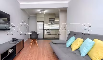 Flat São Paulo Suíte Service disponível para venda com 38m², 1 dormitório e 1 vaga de garagem