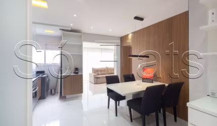 Residencial Horizonte JK de luxo 1 dorm na Juscelino Kubitschek no Itaim Bibi.