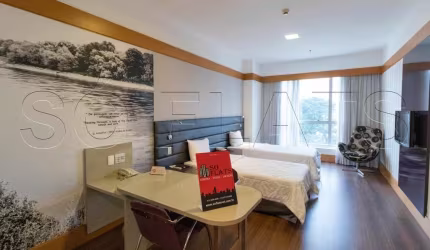 Flat em Santana na Avenida Luís Dumont Villares disponível locação com 35m²