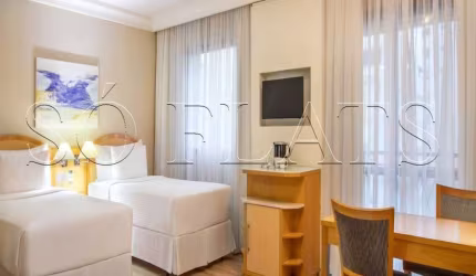 Flat Tryp Higienopolis dis ponivel para venda com 43m², 01 dormitório e 01 vaga
