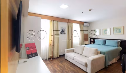 Flat disponível para locação na Vl. Olímpia, Prox a Faria Lima e Av. Sto Amaro.