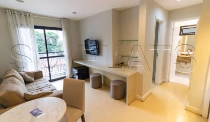 Flat eMercure Moema com 32m², 1 dormitório e 1 vaga disponível locação