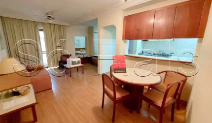 Flat Central Park com 41m², 1 dormitório e 1 vaga disponível para locação nos Jardins.