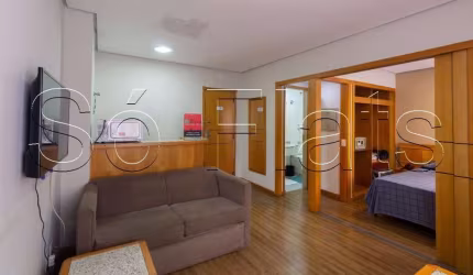 Flat no Jardim Paulista próximo a Avenida 9 de Julho e Shopping Pamplona disponível para locação.