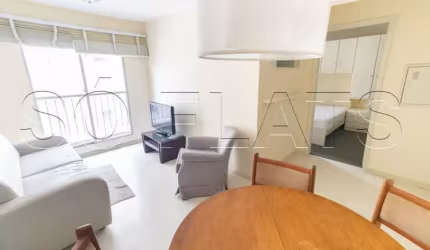 Flat disponível para locação no Roma Palace com 1 dorm e 1 vaga de garagem