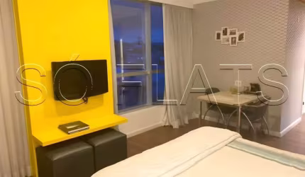 Flat Wyndham Nortel disponível para venda com 32m², 01 dorm e 01 vaga de garagem