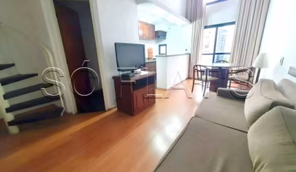 Flat  com 94m² 2 dormitórios, 1 suite, proximo as Av Ibirapuera e Indianópolis